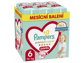 Pampers Premium Care Mesačné balenie plienkových nohavičiek veľ. 6 (93 ks)