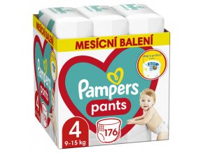 Pampers Pants Mesačné balenie plienkových nohavičiek veľ. 4 (176 ks)