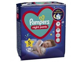 Pampers Night Pants Plienkové nohavičky veľ. 5 (22 ks)