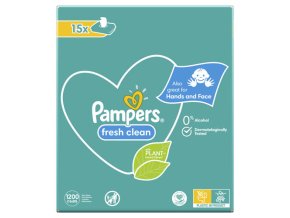 Pampers Fresh Clean Detské vlhčené obrúsky (15× 80 ks)