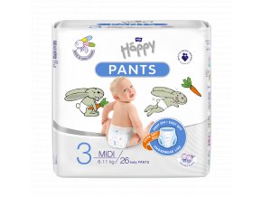 Bella Happy Pants Detské plienkové nohavičky Midi veľ. 3 (26 ks)