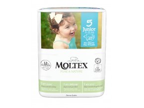 Moltex Pure & Nature Junior 11–16 kg (25 ks), eko plienky