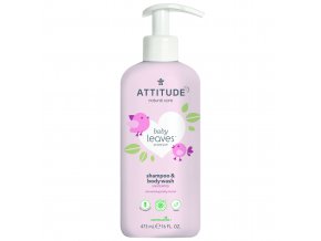 Attitude Baby Leaves Detské telové mydlo a šampón 2v1 (473 ml)