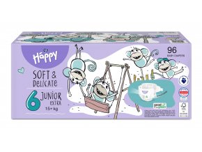 Bella Baby Happy Detské pleny Junior Extra Box veľ. 6 (96 ks)
