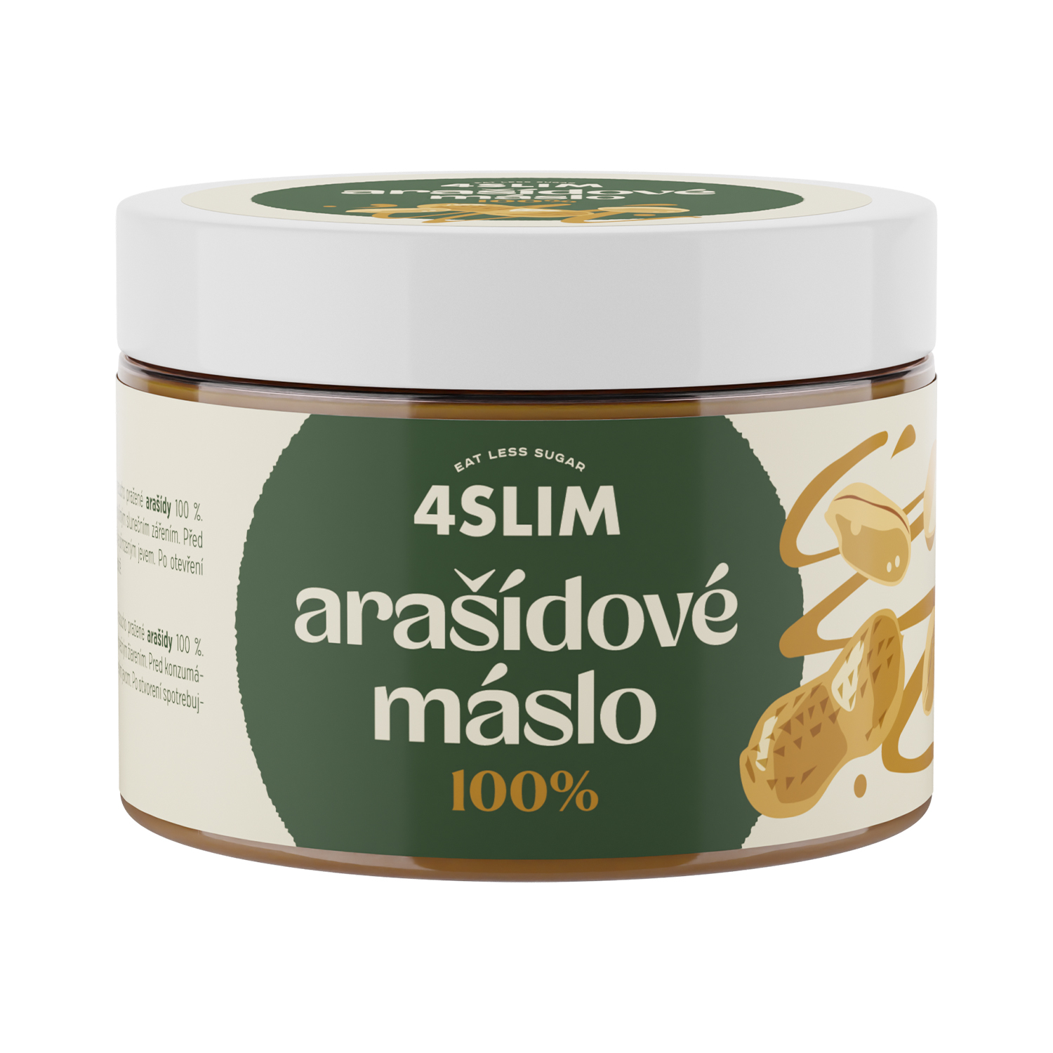 4Slim Arašídové maslo 100% (500 g)