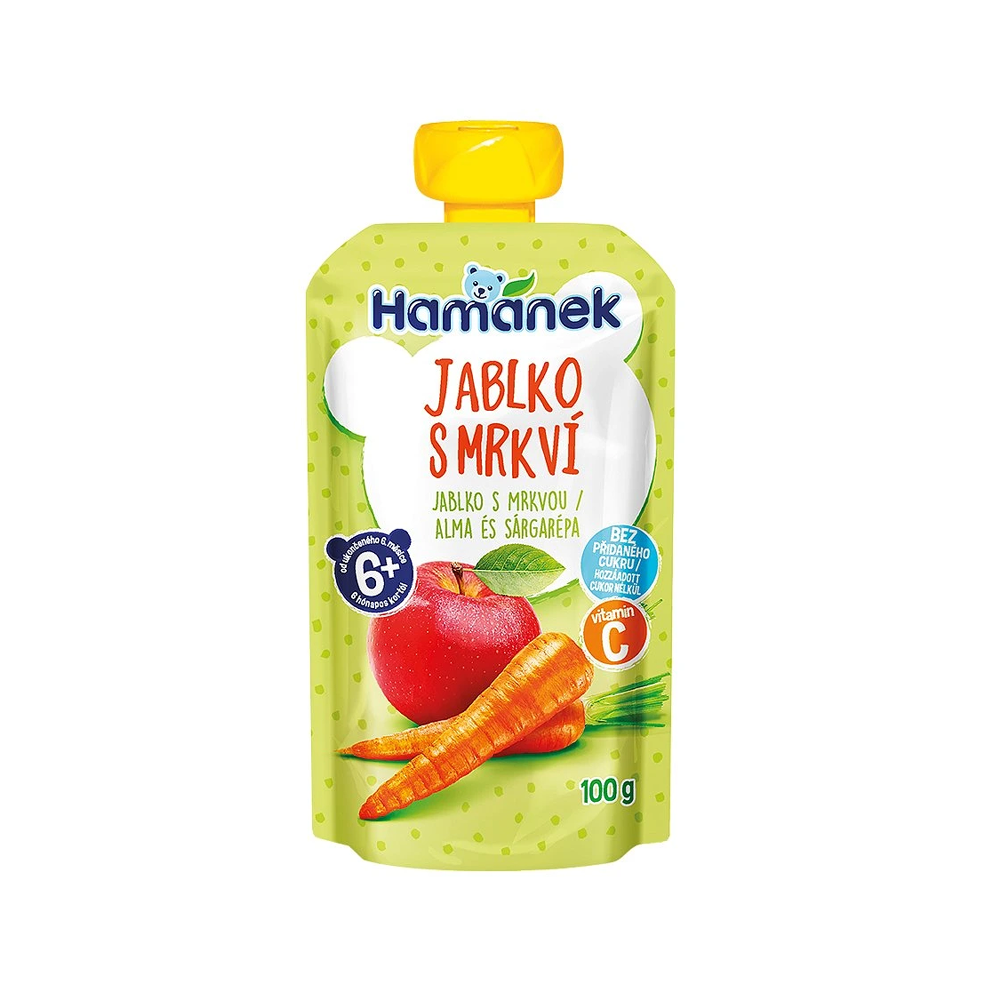 Hamánek Jablko a mrkva 6m+ (100 g)