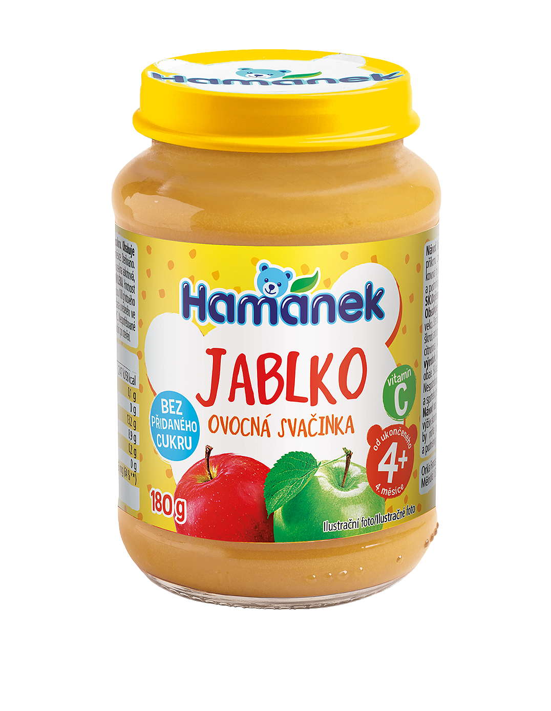 Hamánek Jablko ovocná desiata 4m+ (180 g)