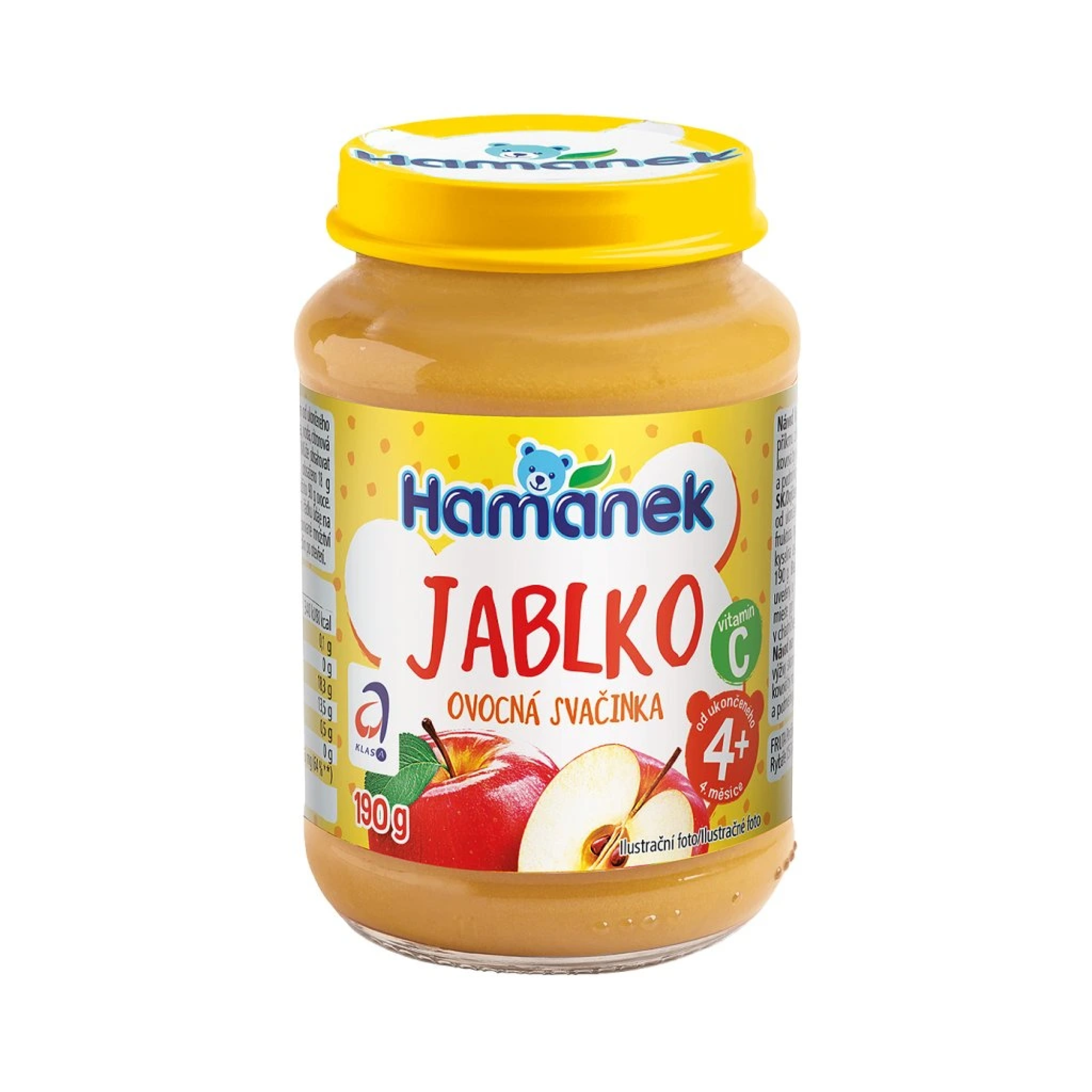 Hamánek Jablko ovocná desiata 4m+ (190 g)