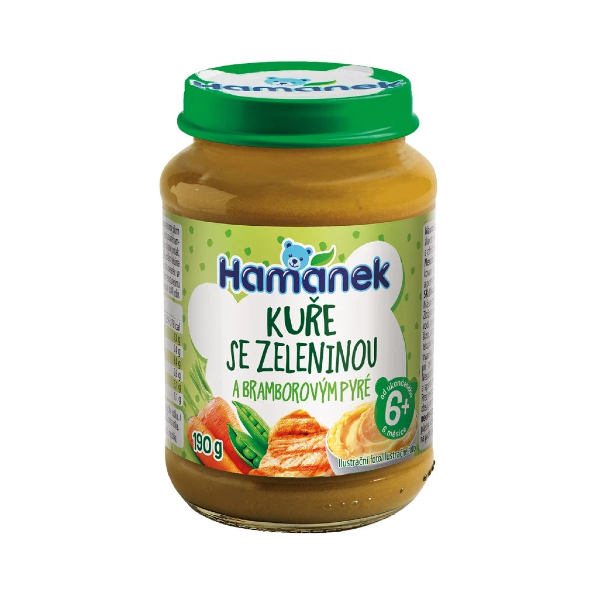 Hamánek Kurča so zeleninou a zemiakovým pyré 6m+ (190 g)