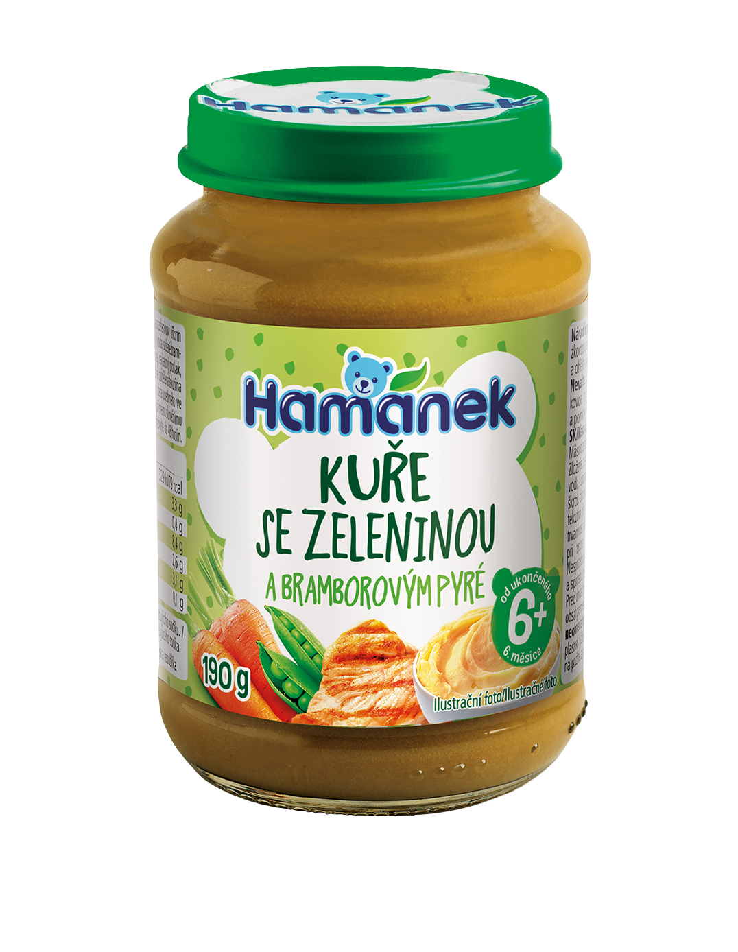 Hamánek Kurča so zeleninou a zemiakovým pyré 6m+ (190 g)