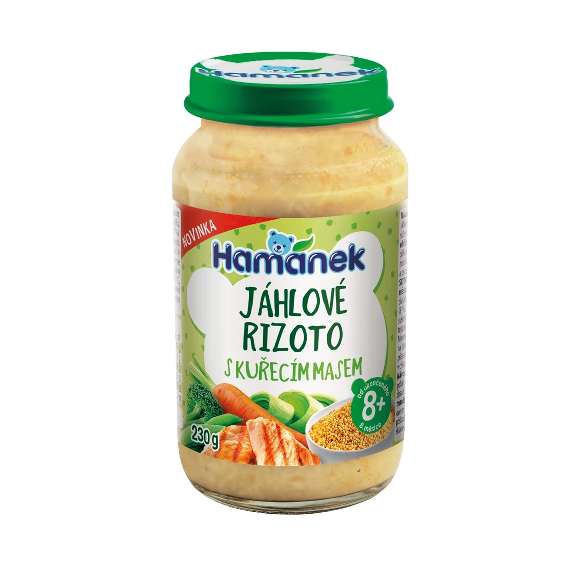 Hamánek Pšenové rizoto s kuracím mäsom 8m+ (230 g)
