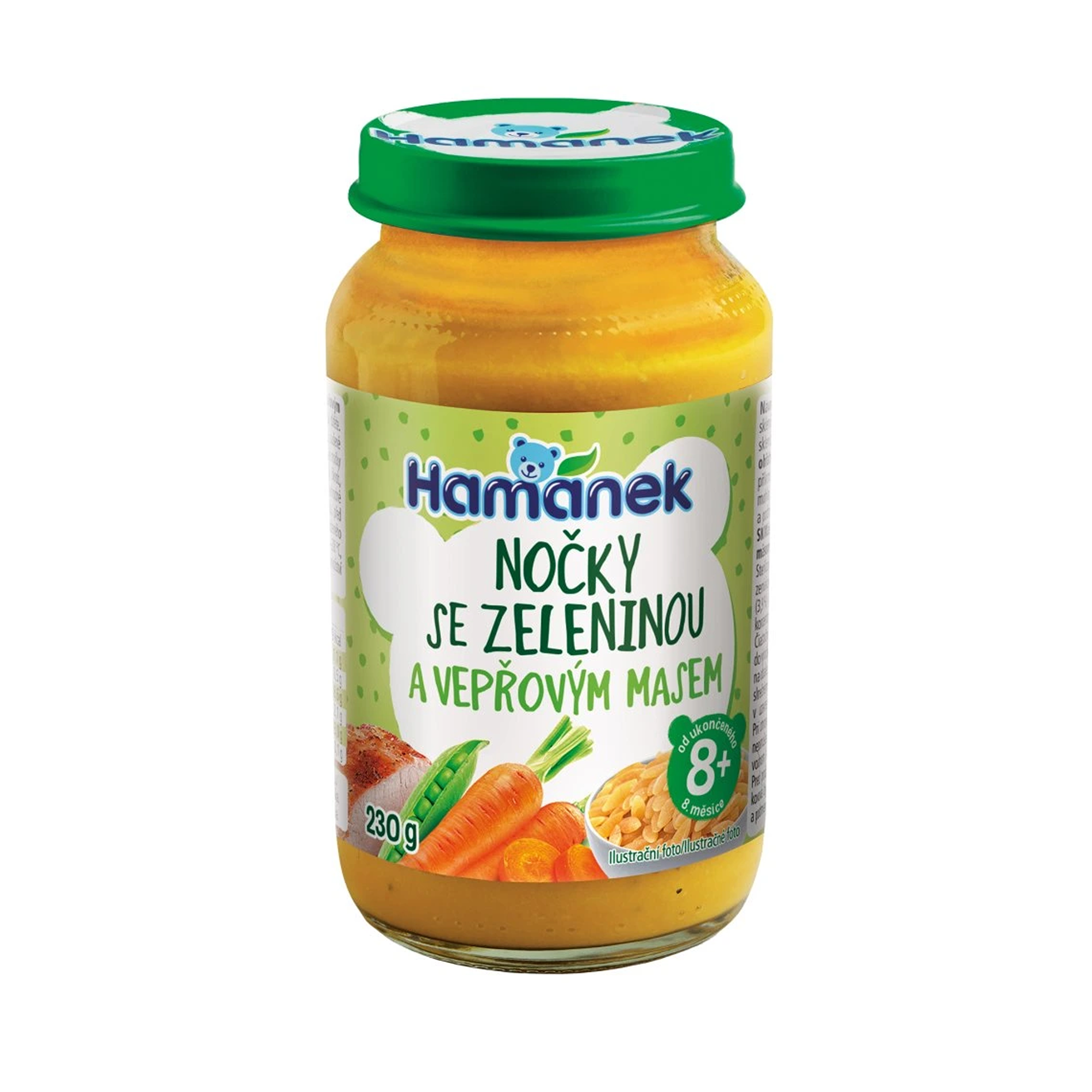 Hamánek Nočky so zeleninou a bravčovým mäsom 8m+ (230 g)