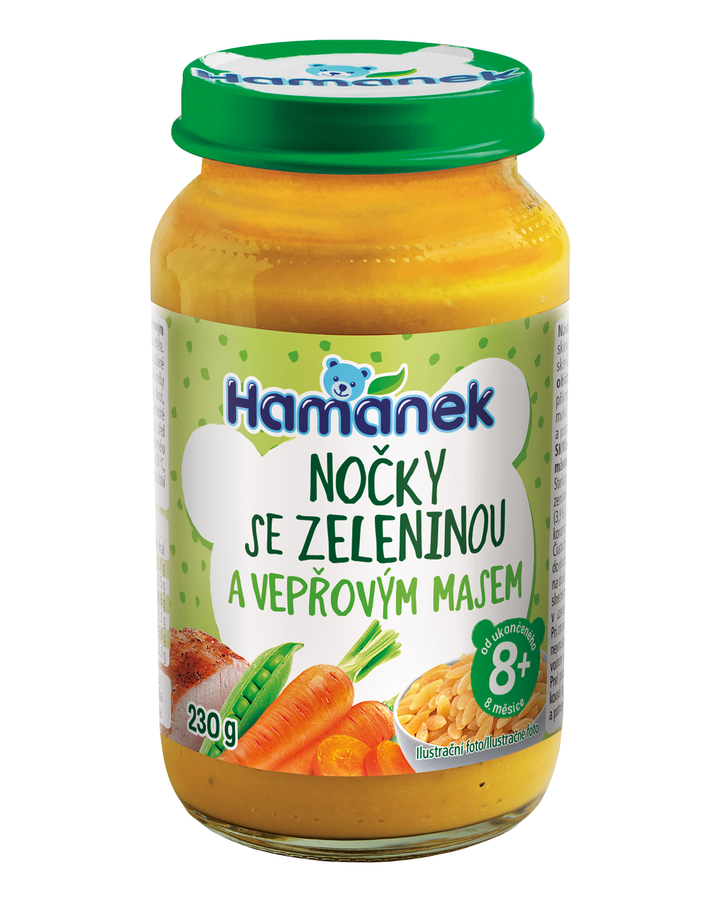 Hamánek Nočky so zeleninou a bravčovým mäsom 8m+ (230 g)