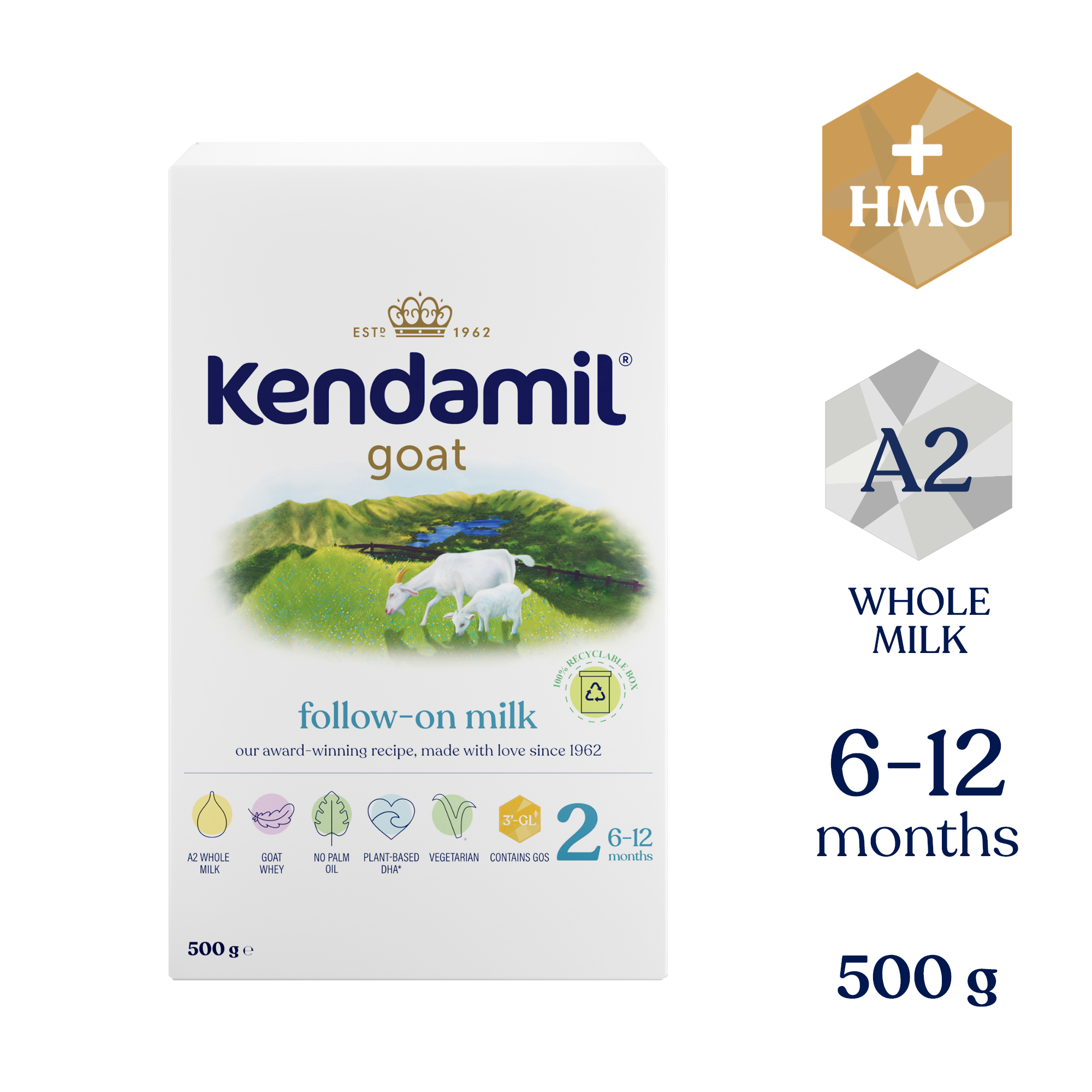 Kendamil Kozie pokračovacie mlieko 2 (500 g)