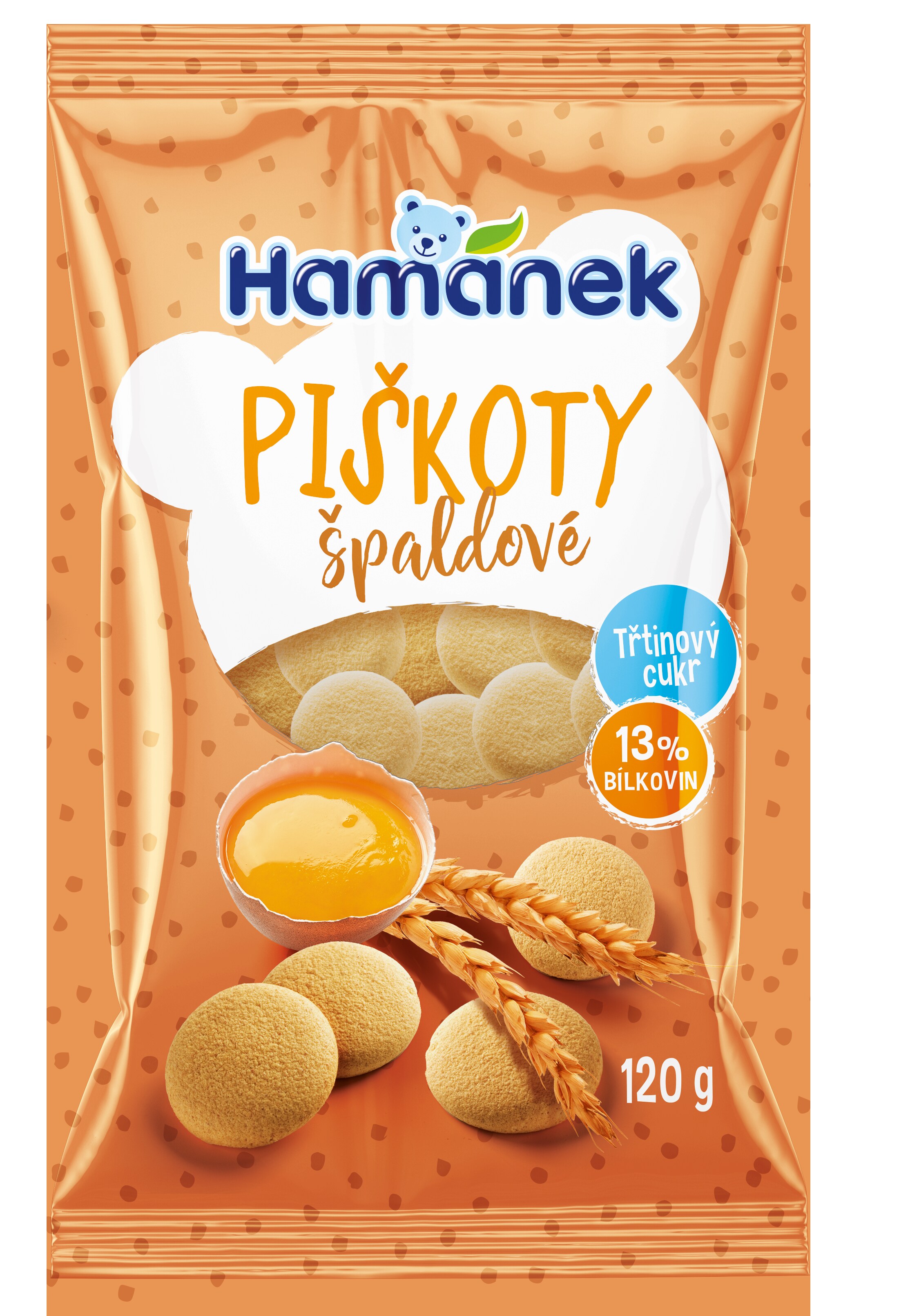 Špaldové piškóty Hamánek (120 g)