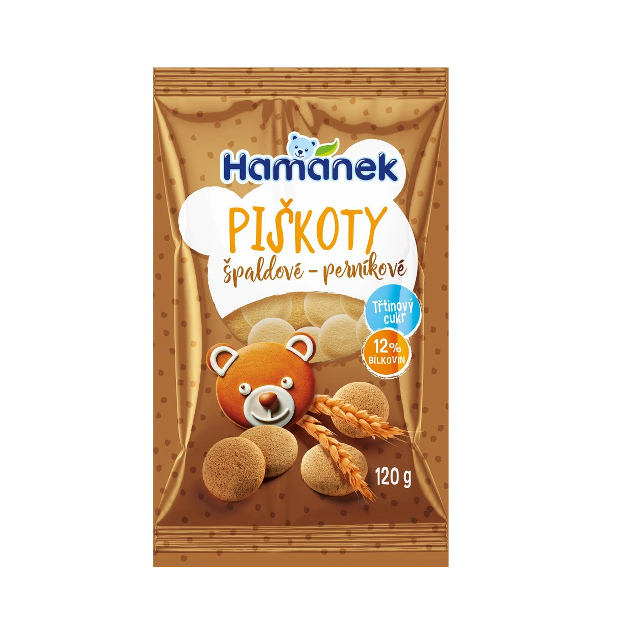Hamánek Špaldové piškóty s perníkovou príchuťou (120 g)