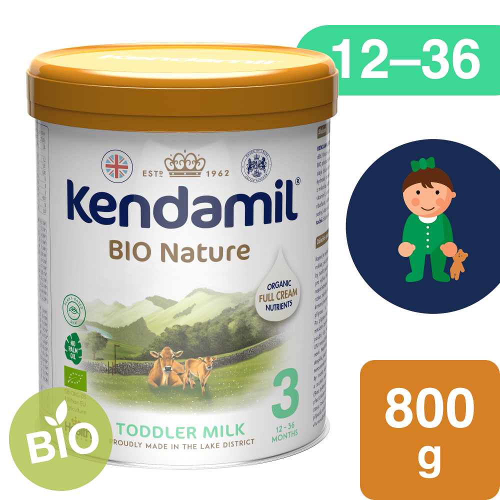 E-shop Kendamil BIO Nature batoľacie mlieko 3 (800 g) DHA+