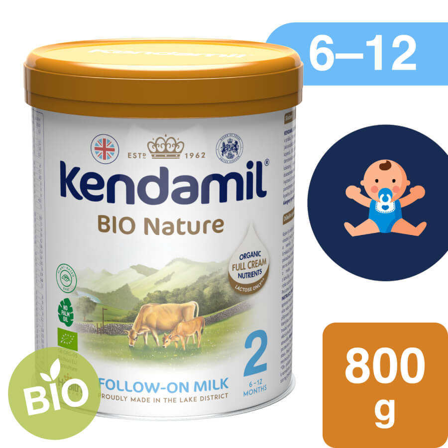 E-shop Kendamil BIO Nature pokračovacie mlieko 2 (800 g) DHA+