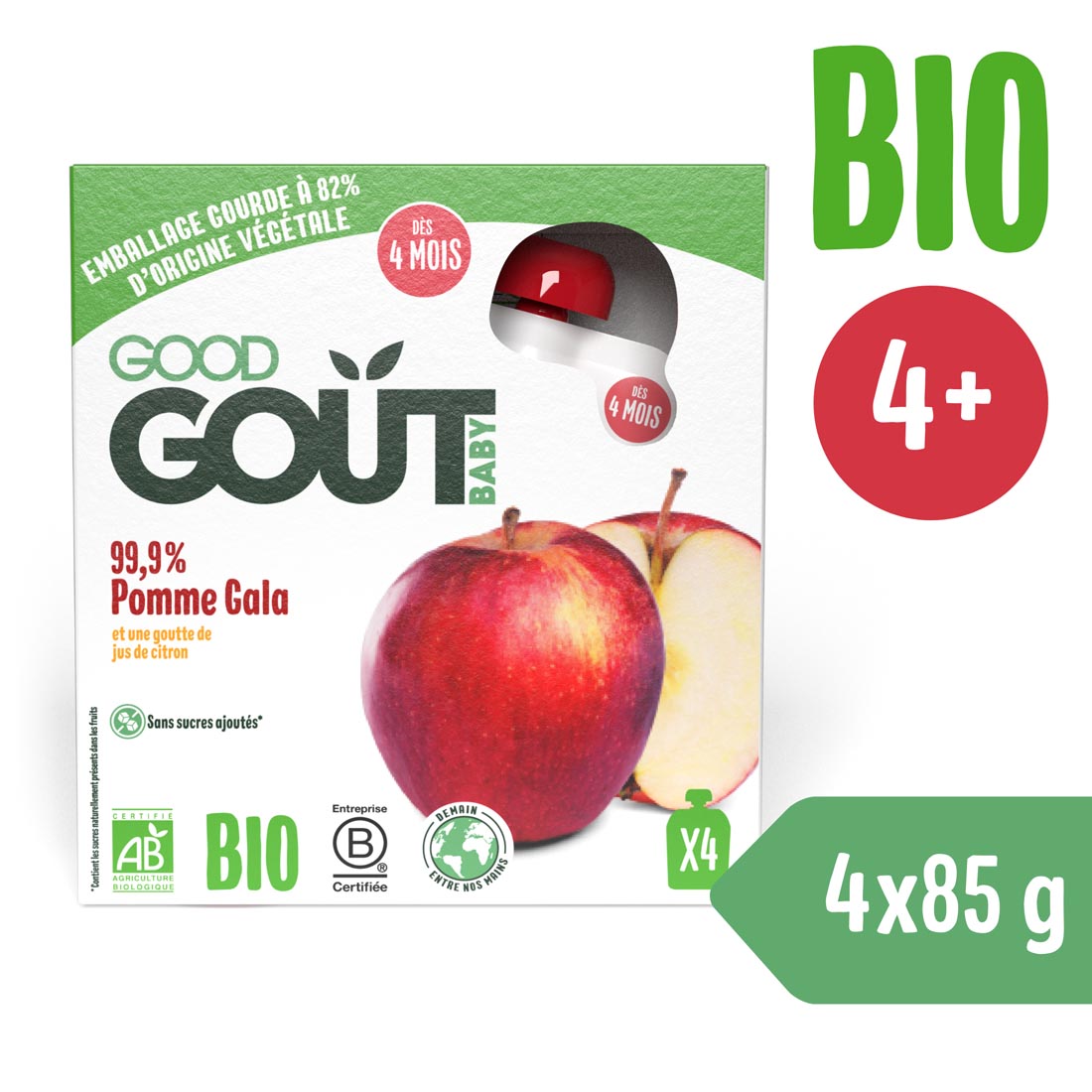 E-shop Good Gout BIO Jablko (4x85 g)