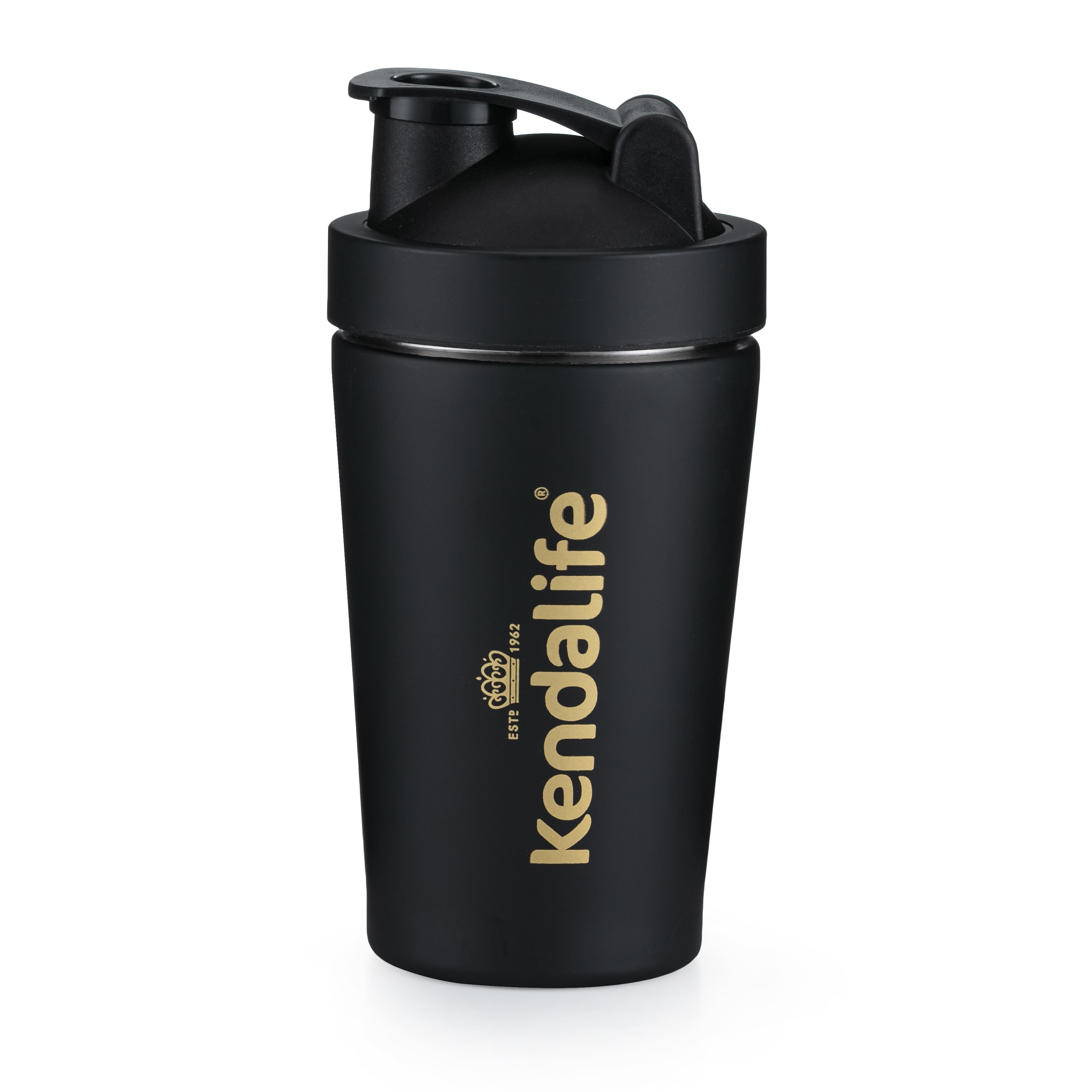 E-shop Shaker Kendalife nerezový čierny (600 ml)