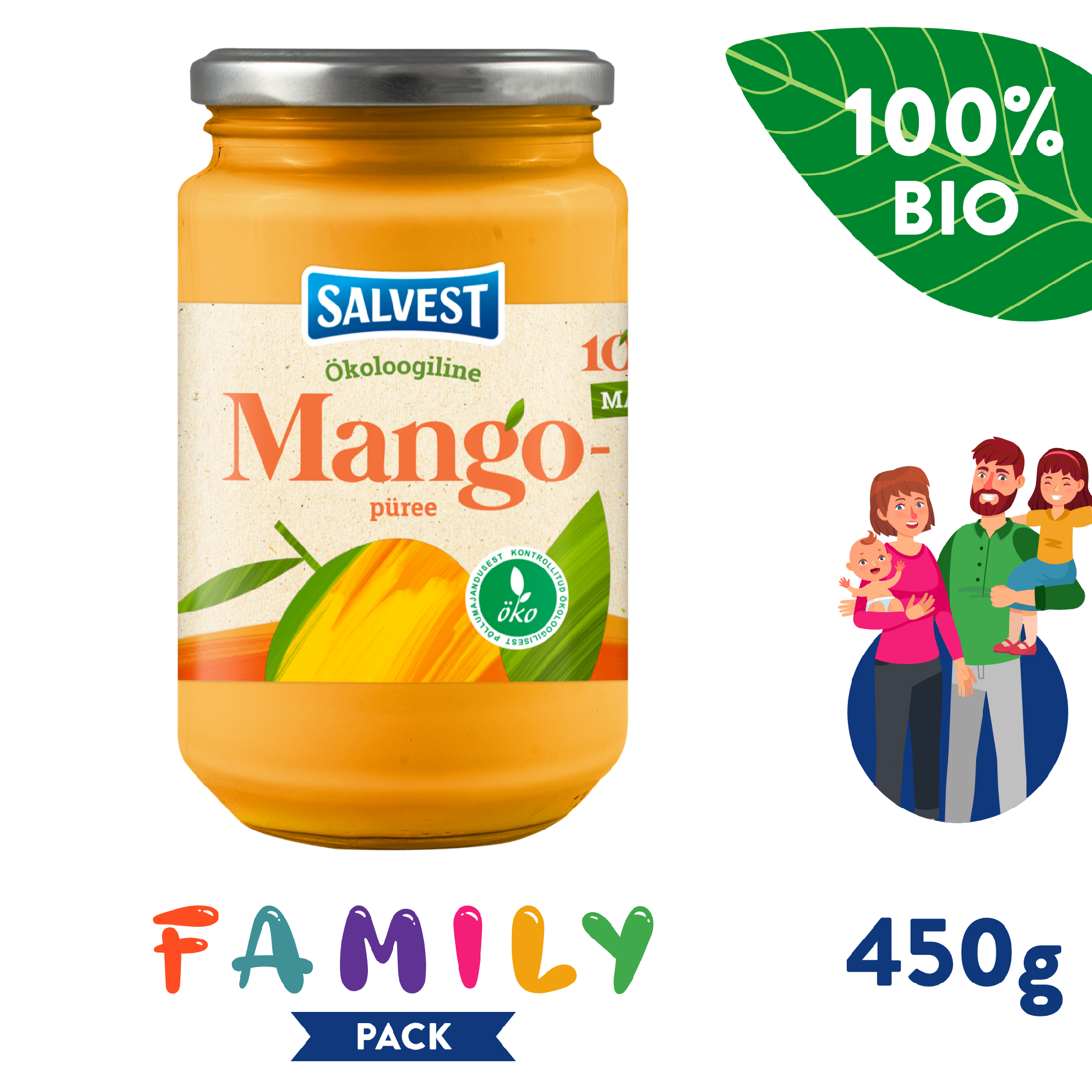 E-shop SALVEST Family BIO Mango 100% (450 g)