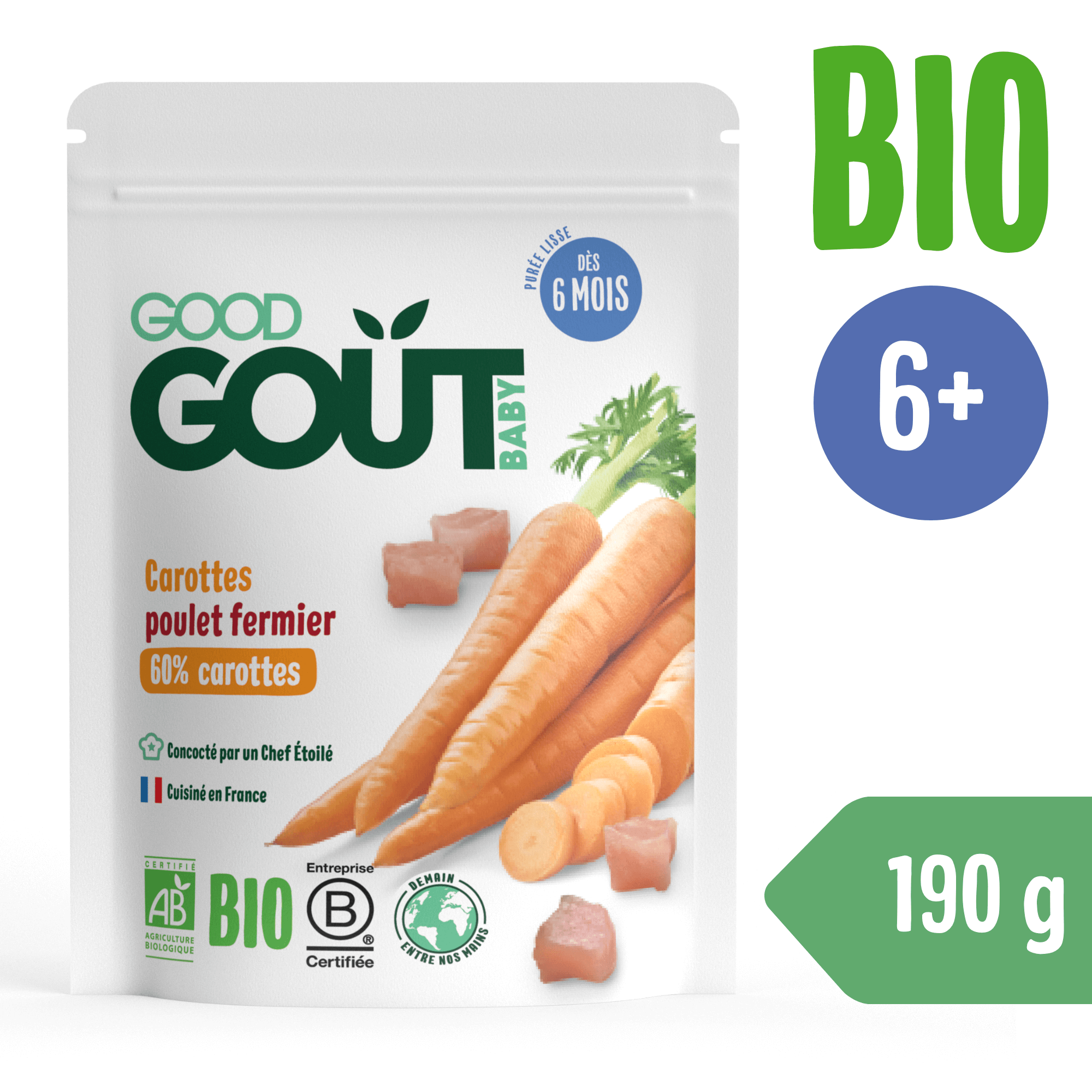 E-shop Good Gout BIO Mrkva s farmárskym kuriatkom (190 g)