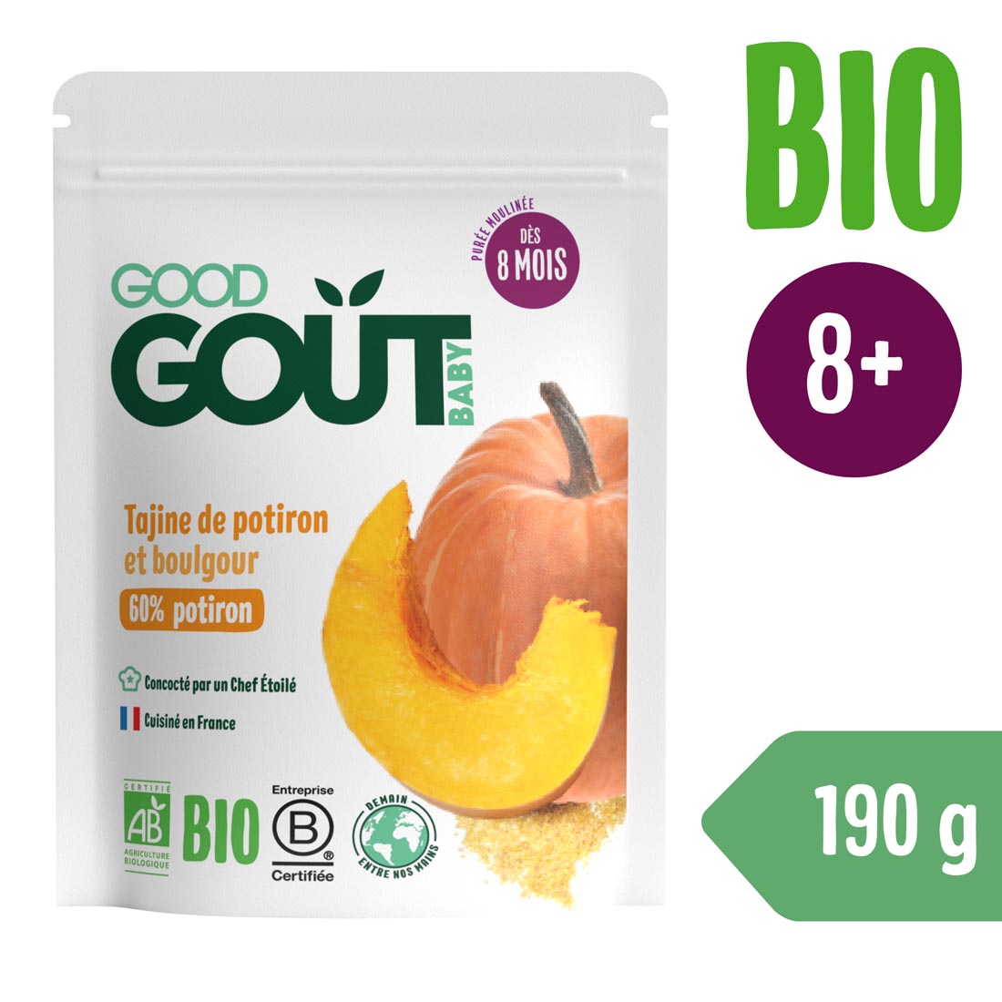 E-shop Good Gout BIO Tekvicový tažín s bulgurom (190 g)