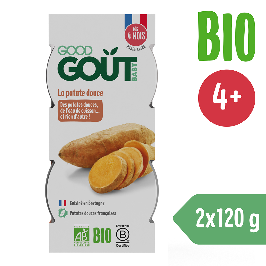 Good Gout BIO Batátové pyré (2x120 g)
