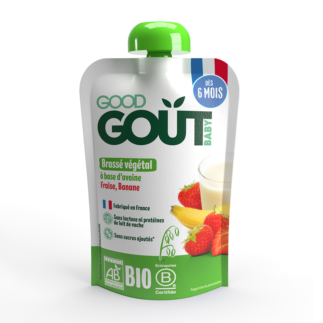 E-shop Good Gout BIO Ovsený dezert s jahodou a banánom (90 g)