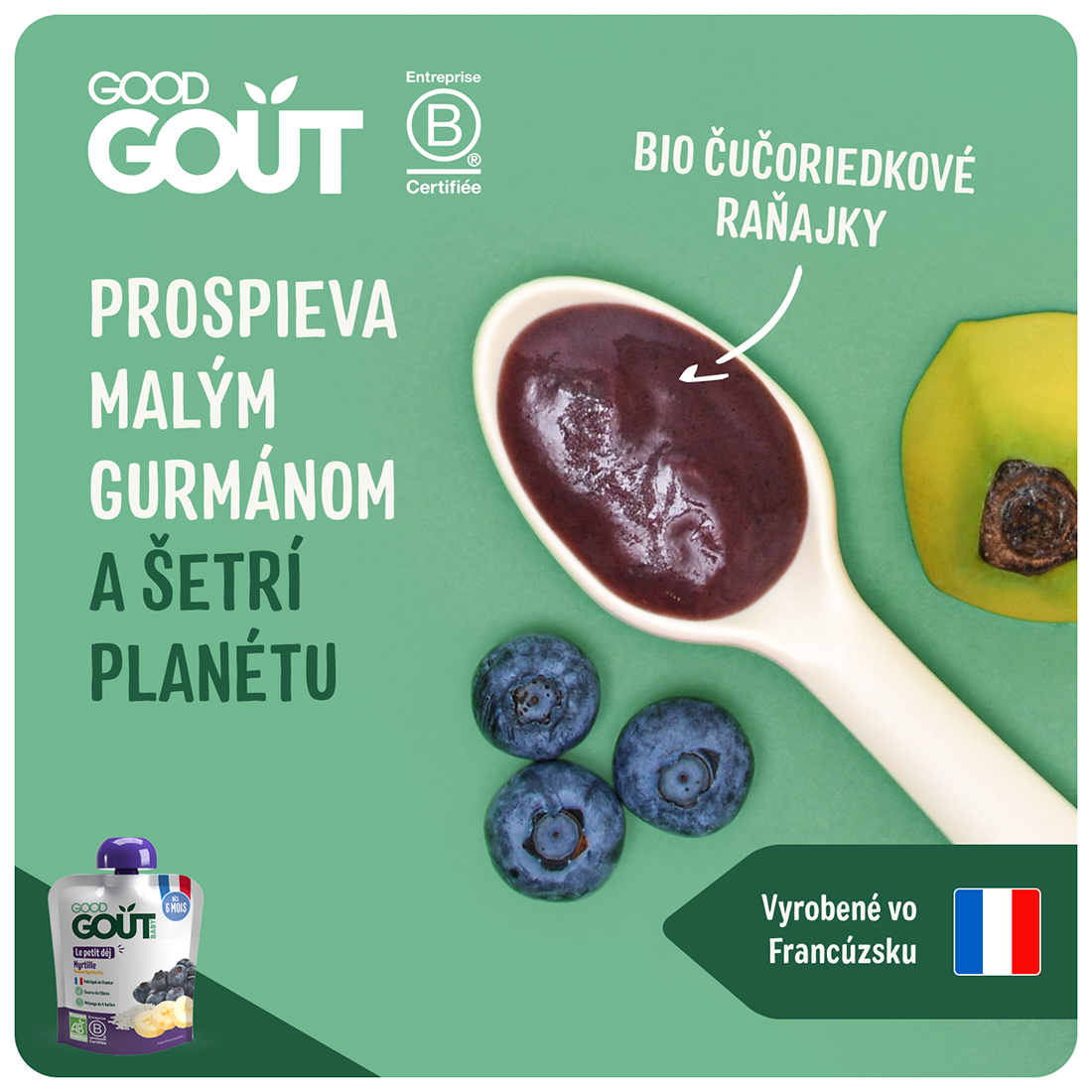 Good Gout BIO Čučoriedkové raňajky (70 g)