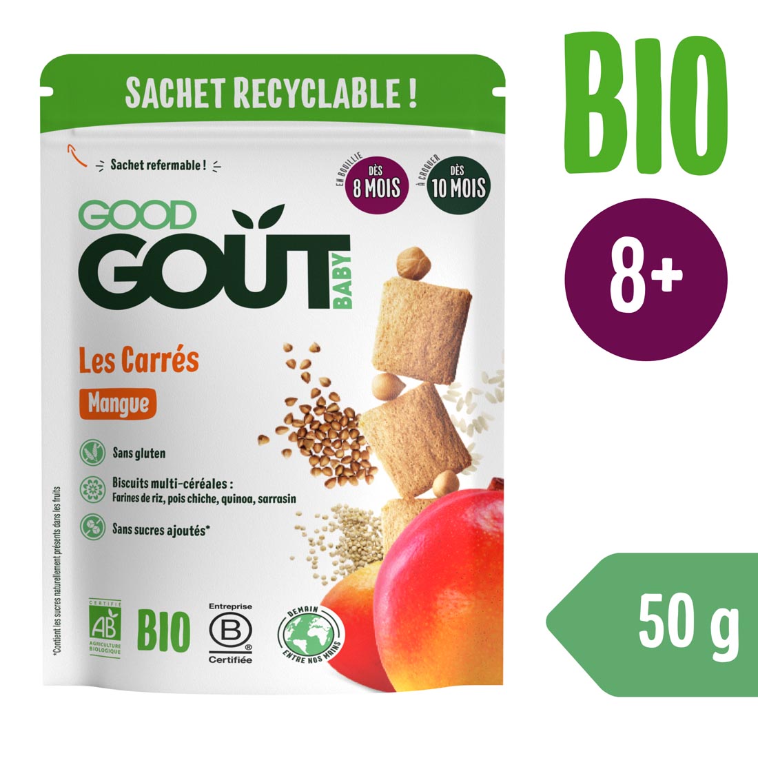 Good Gout Bio Mangové vankúšiky 50g
