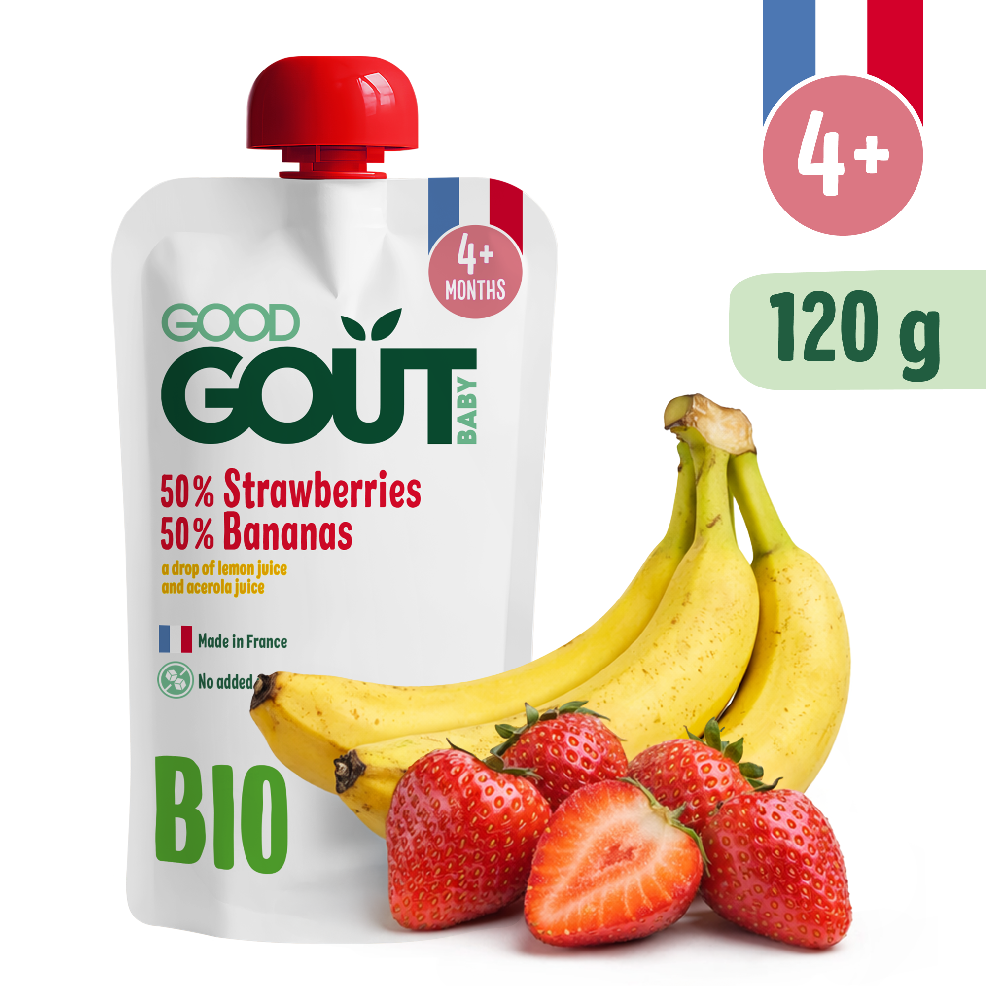 Good Gout BIO Jahoda s banánom (120 g)