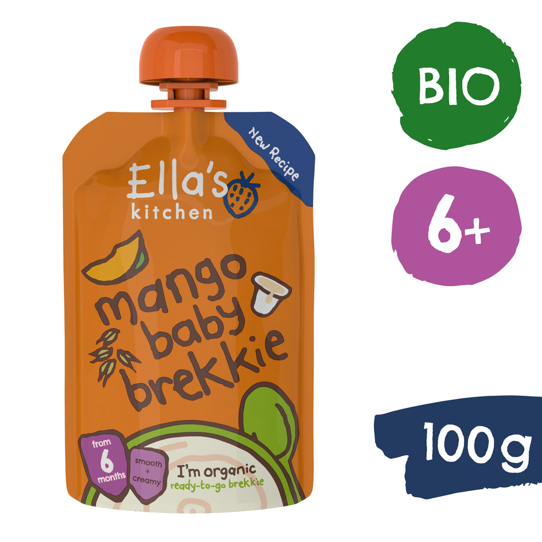 E-shop Ella's Kitchen BIO Raňajky mango a jogurt (100 g)