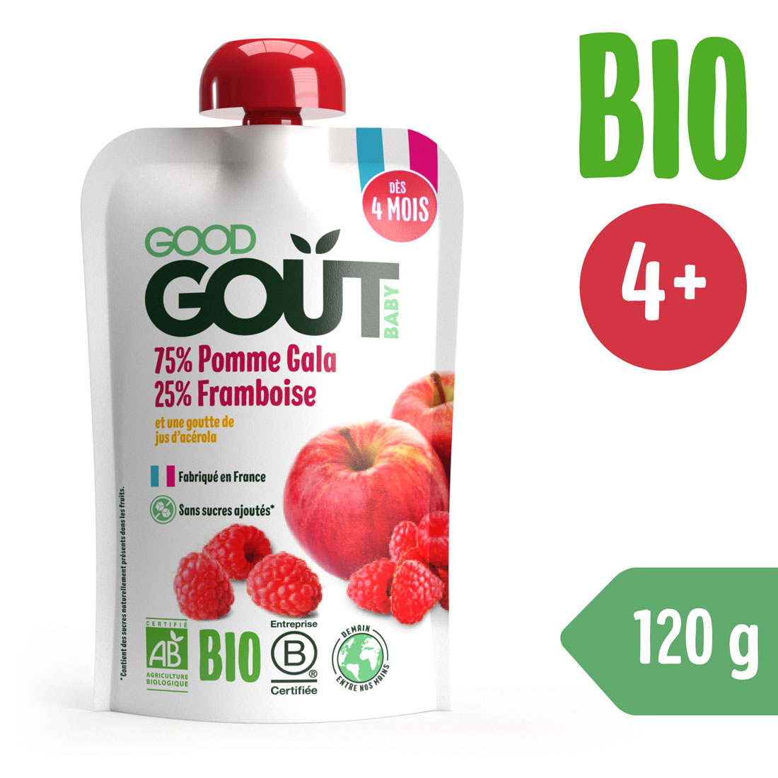 E-shop Good Gout BIO Jablko s malinou (120 g)