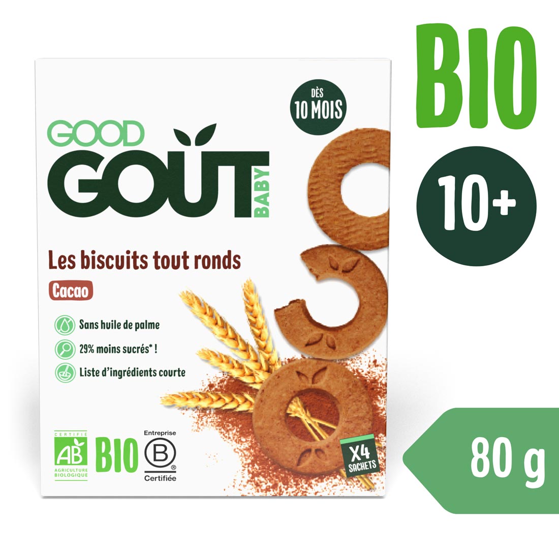 E-shop Good Gout BIO Kakaová kolieska (80 g)