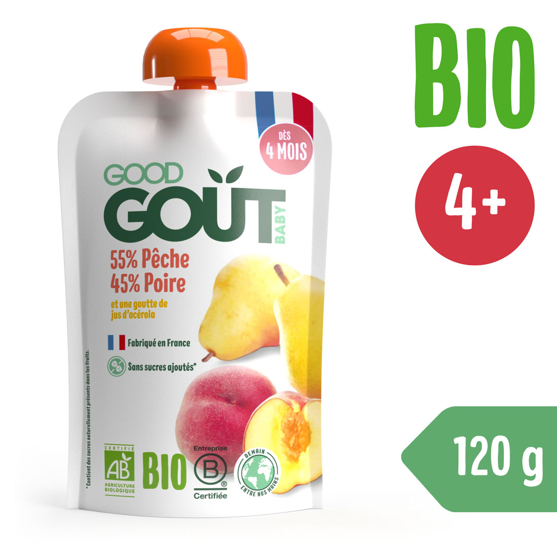 E-shop Good Gout BIO Broskyňa s hruškou (120 g)