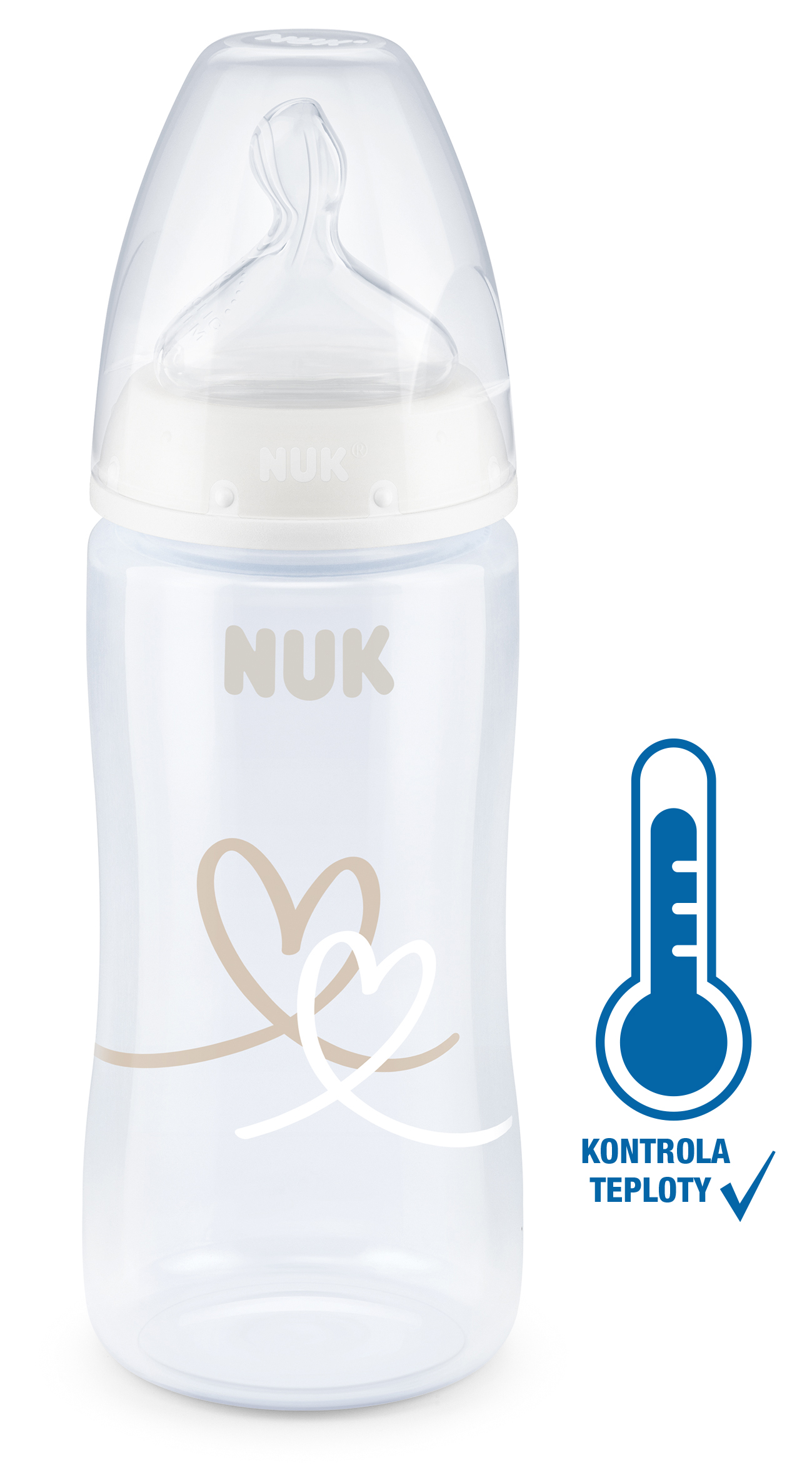 Nuk First Choice Temperature Control biela 300 ml