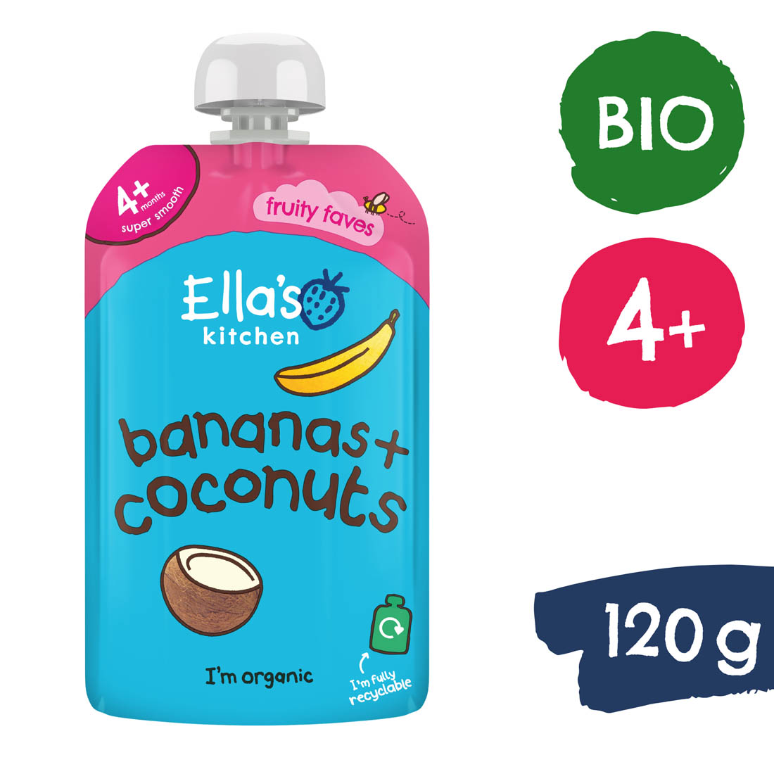 Ella's Kitchen BIO Banán a kokos (120 g)