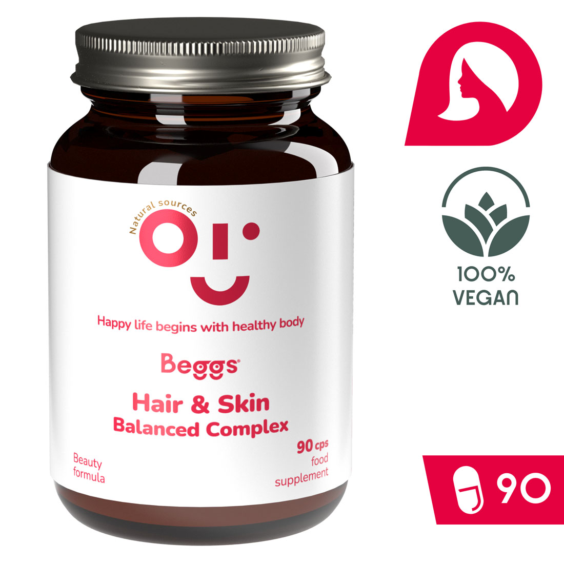 Beggs Balanced hair&skin COMPLEX (90 kapsúl)