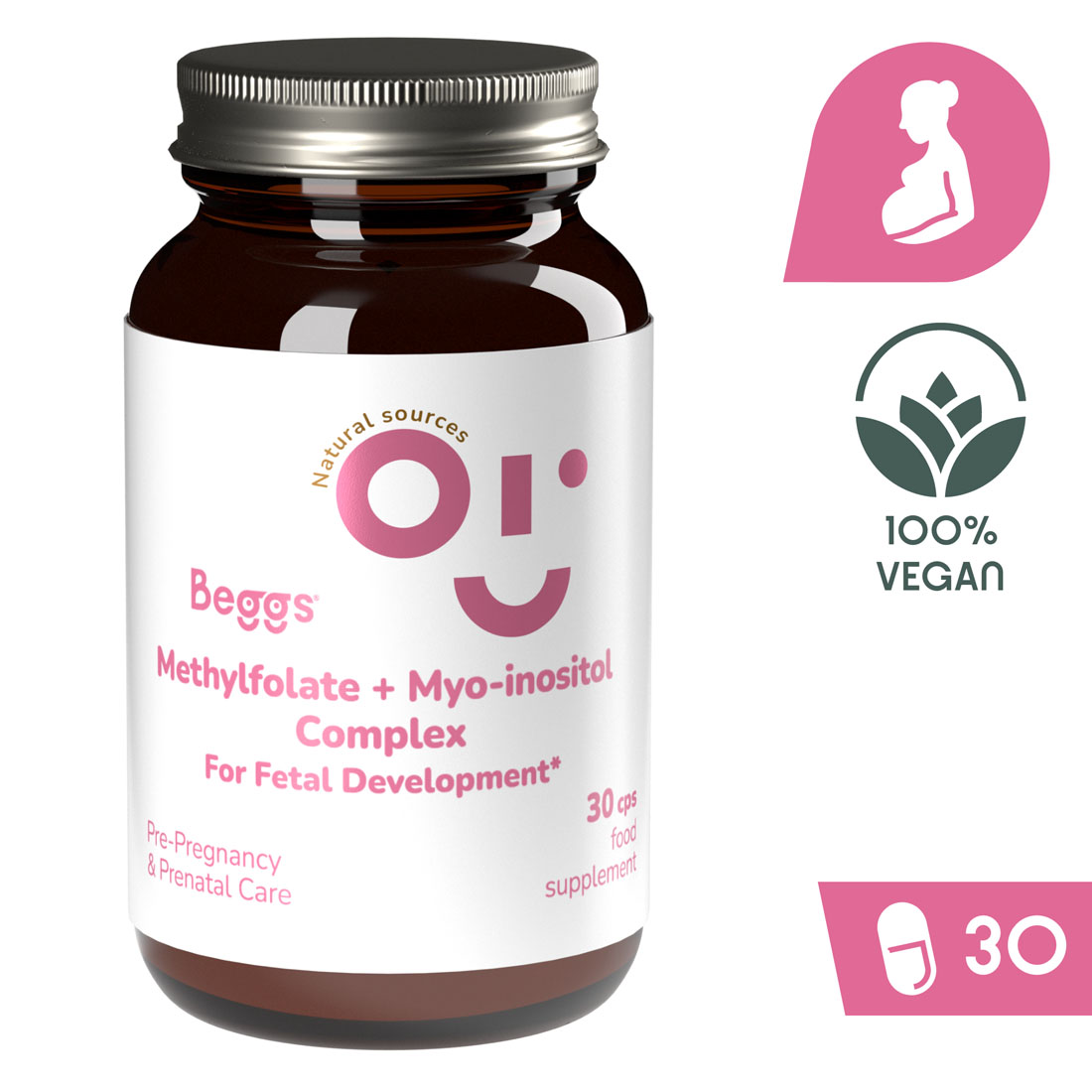 Beggs Methylfolate + myo-inositol COMPLEX (30 kapsúl)