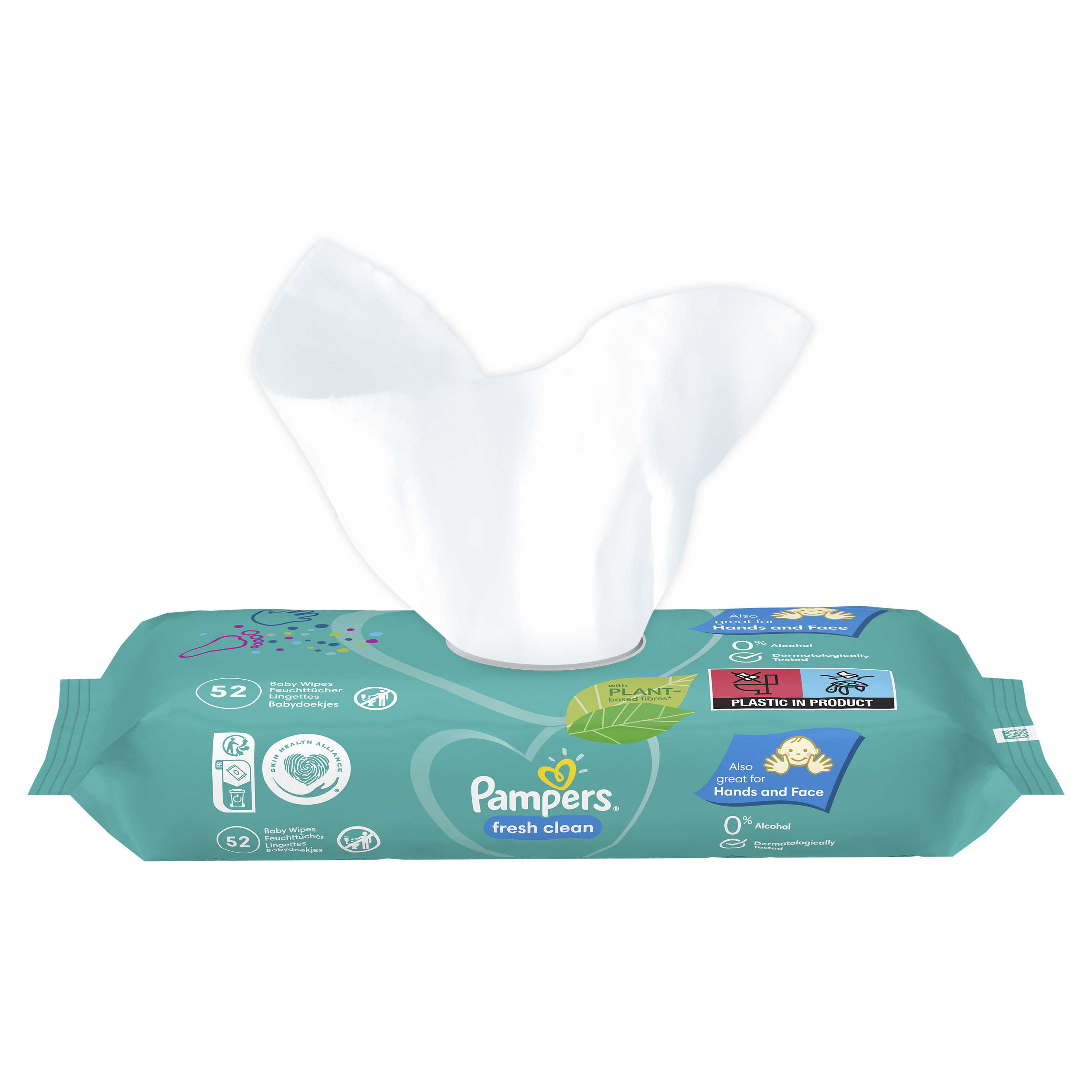 Pampers Fresh Clean Detské vlhčené obrúsky (52 ks)
