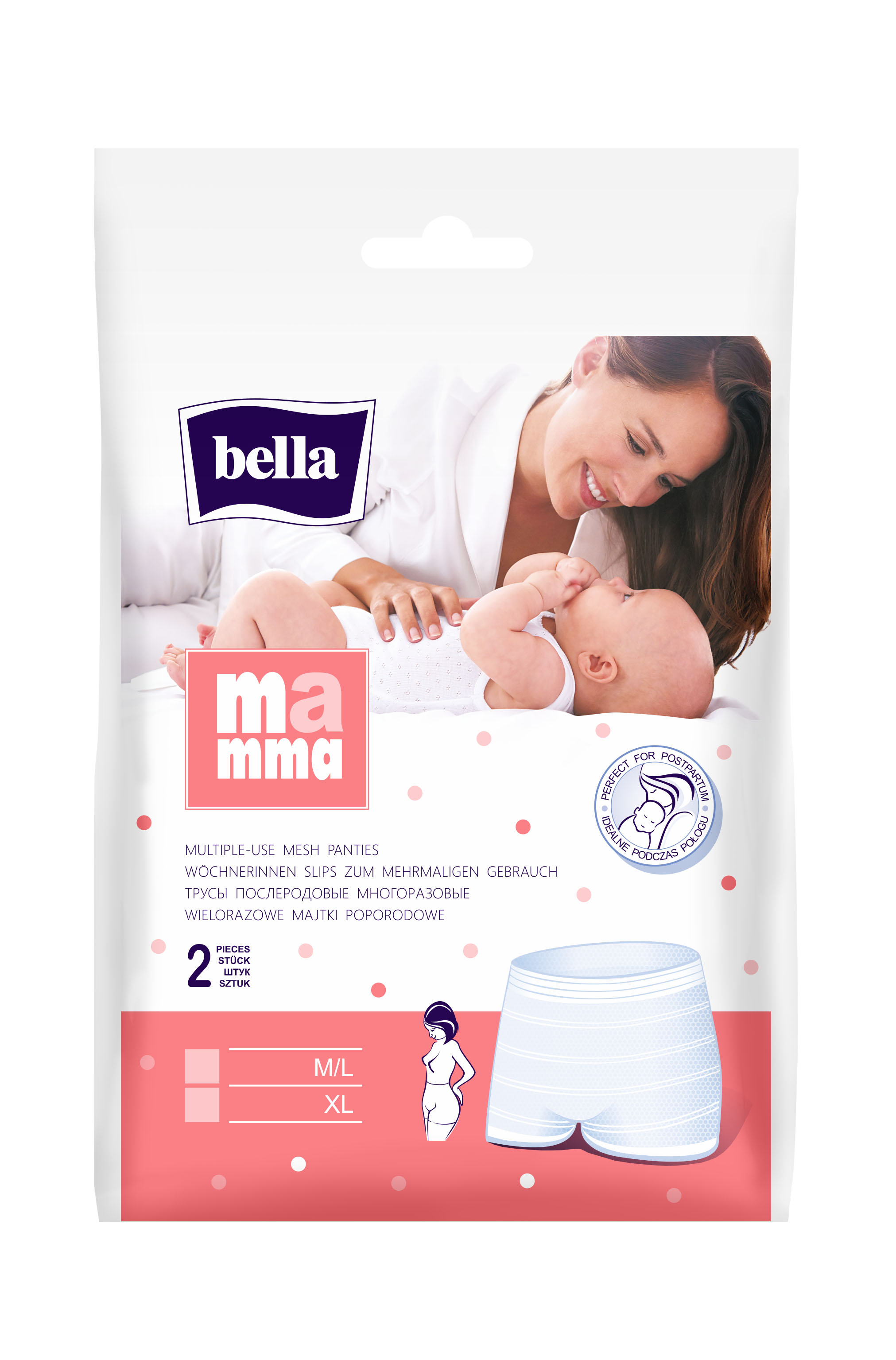 Bella Mamma Sieťované nohavičky M/L (2 ks)