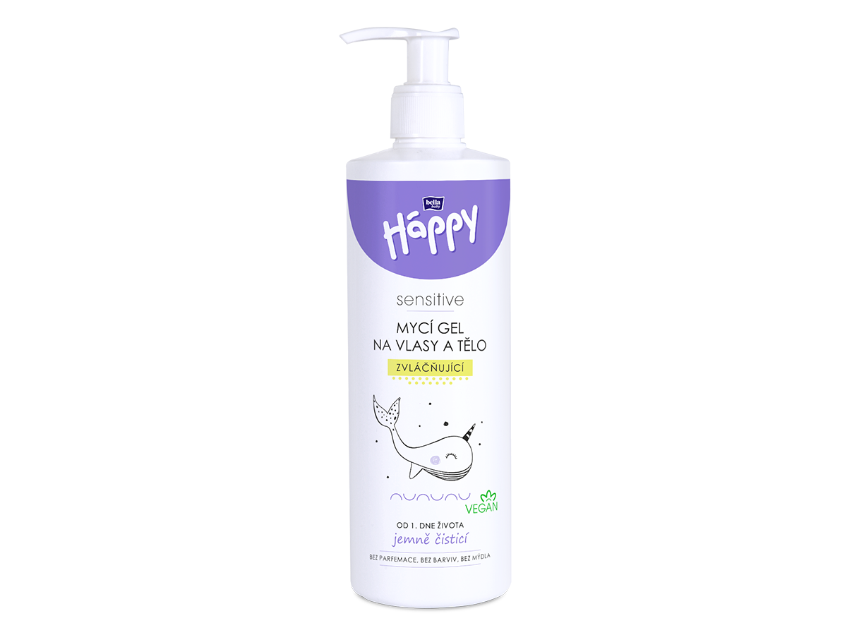 Bella Happy Umývací gél na vlasy a telo (400 ml)