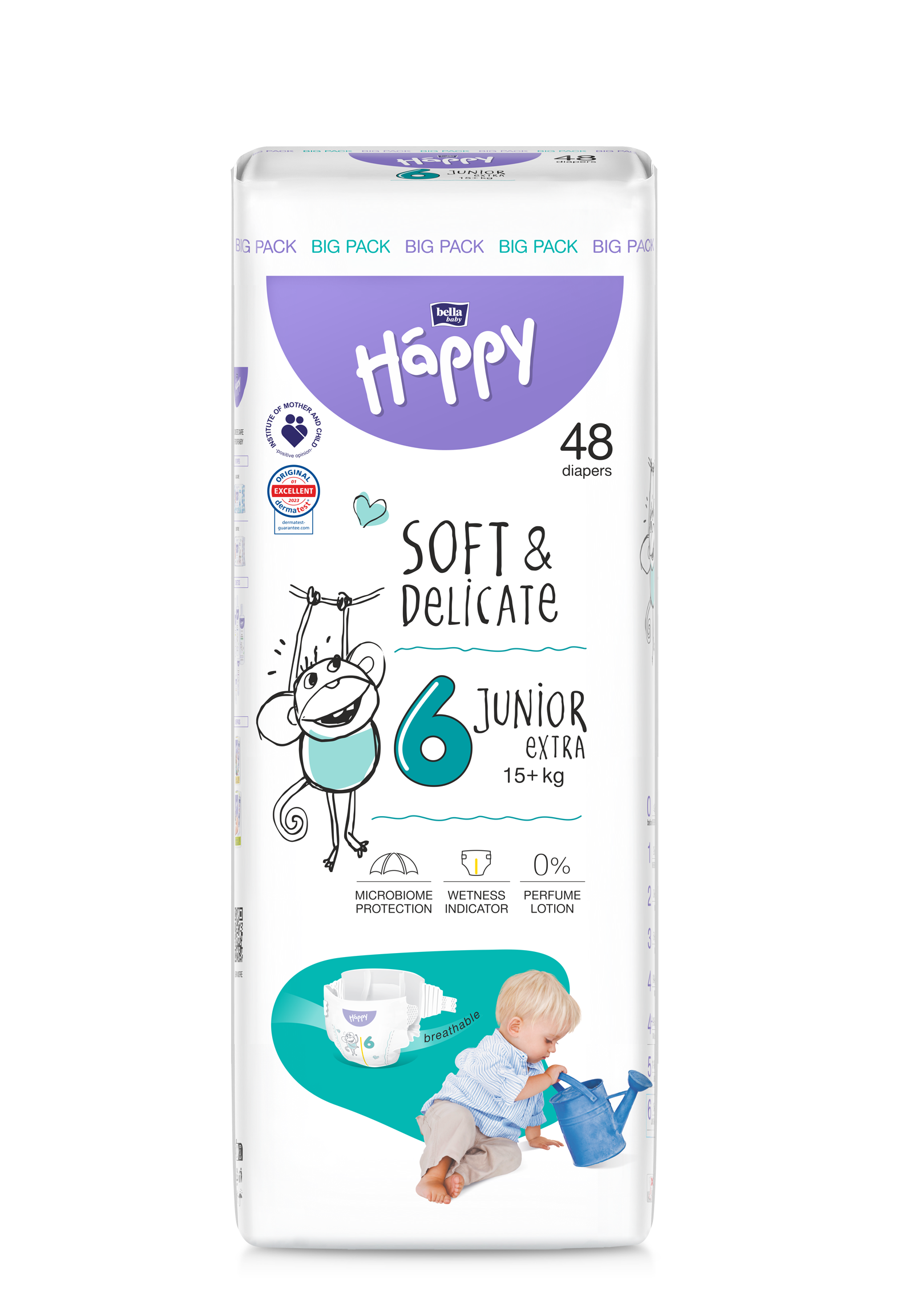 Bella Baby Happy Detské plienky Junior Extra veľ 6 (48 ks)