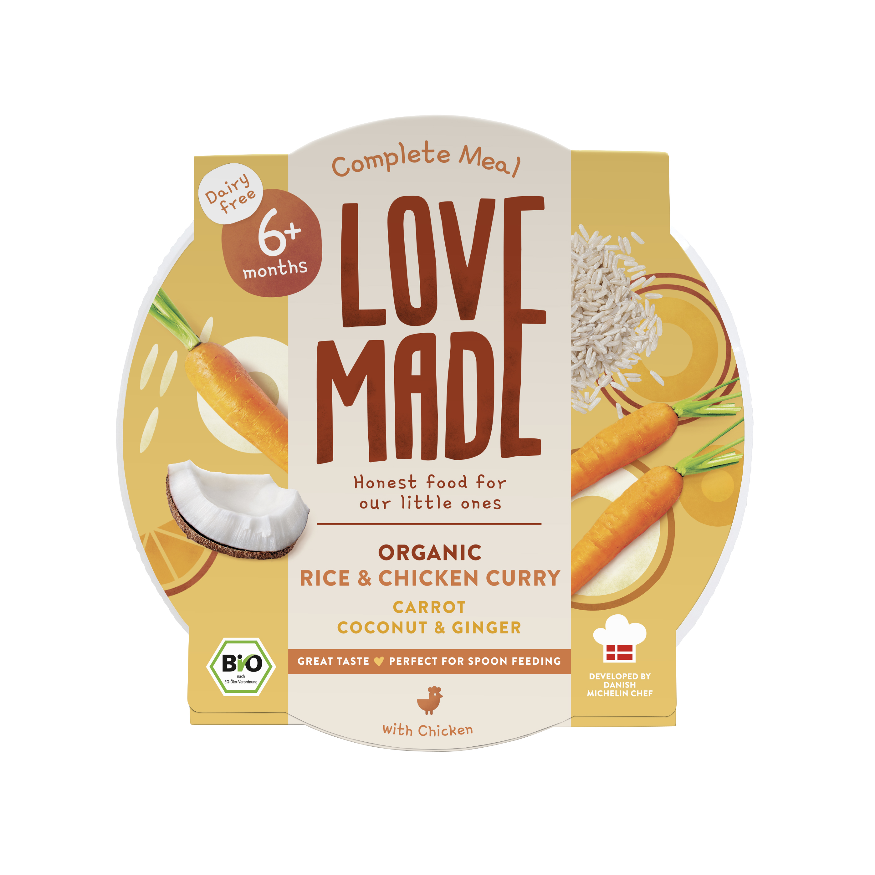 LoveMade BIO Kuracie curry s ryžou (185 g)
