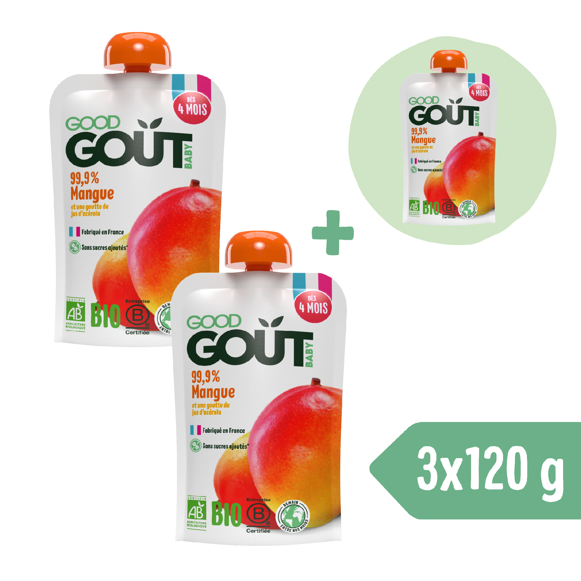 2+1 ZADARMO: Good Gout BIO Mango (120 g)