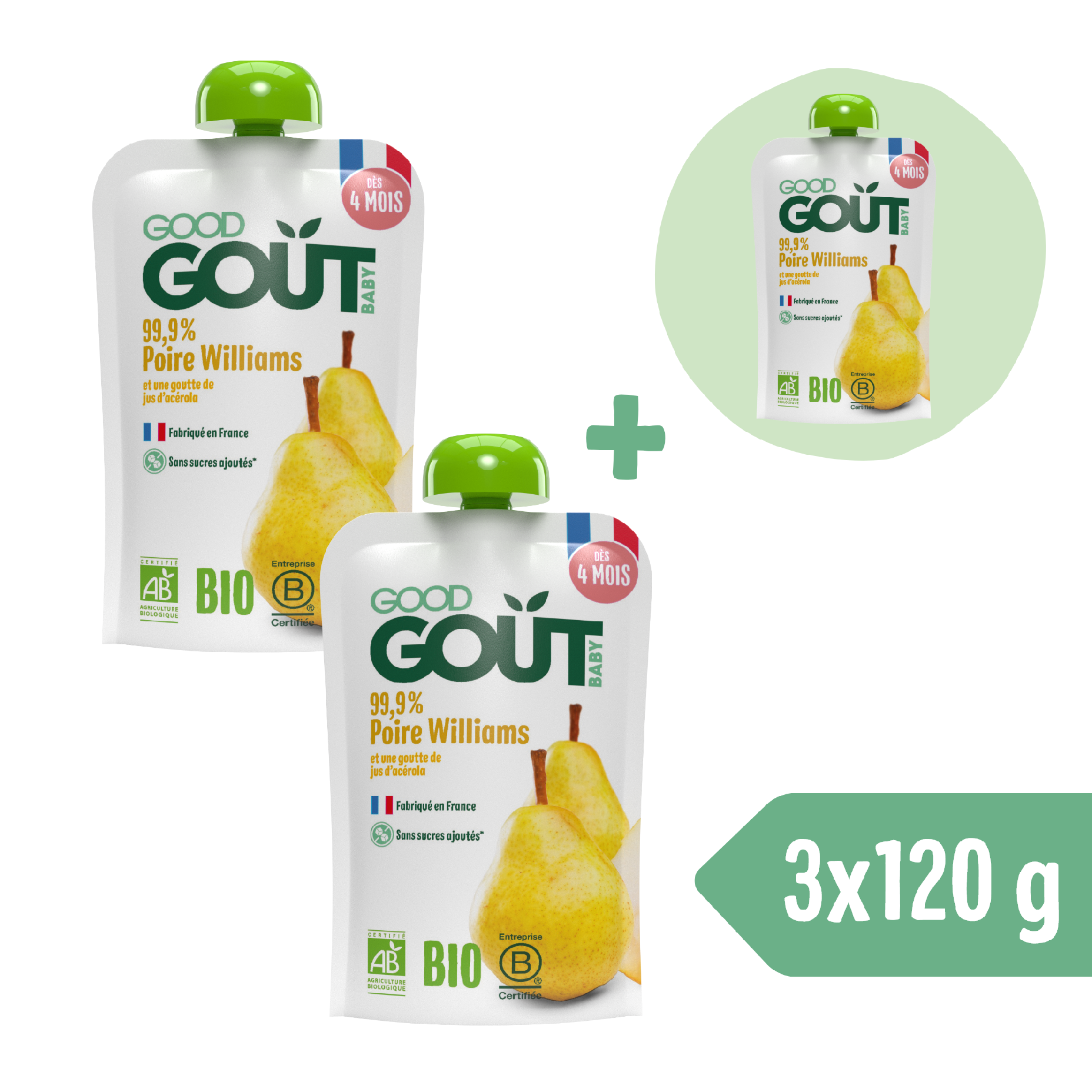 2+1 ZADARMO: Good Gout BIO Hruška Williams (120 g)