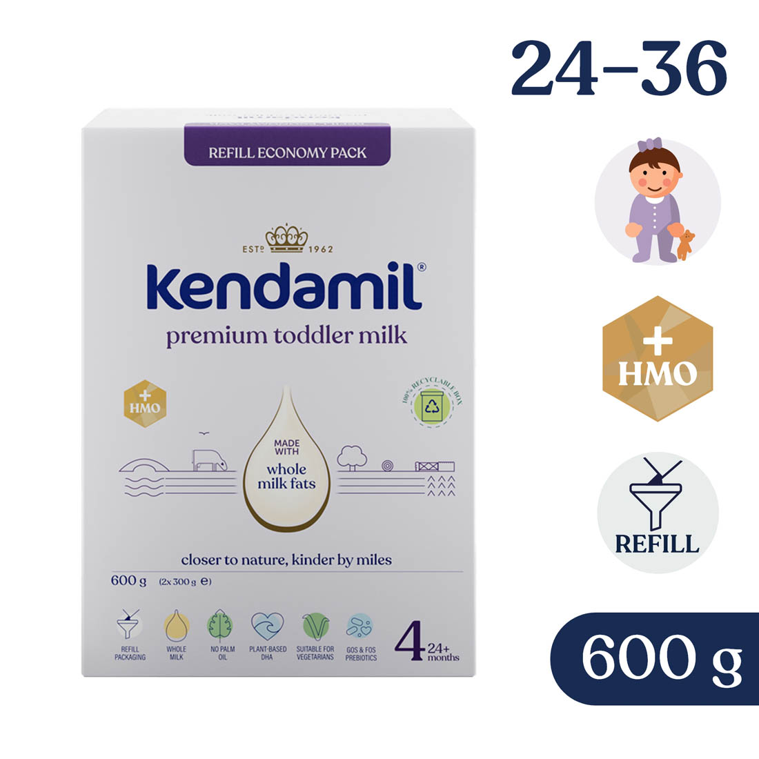 Kendamil Premium 4​ HMO+ (600 g)