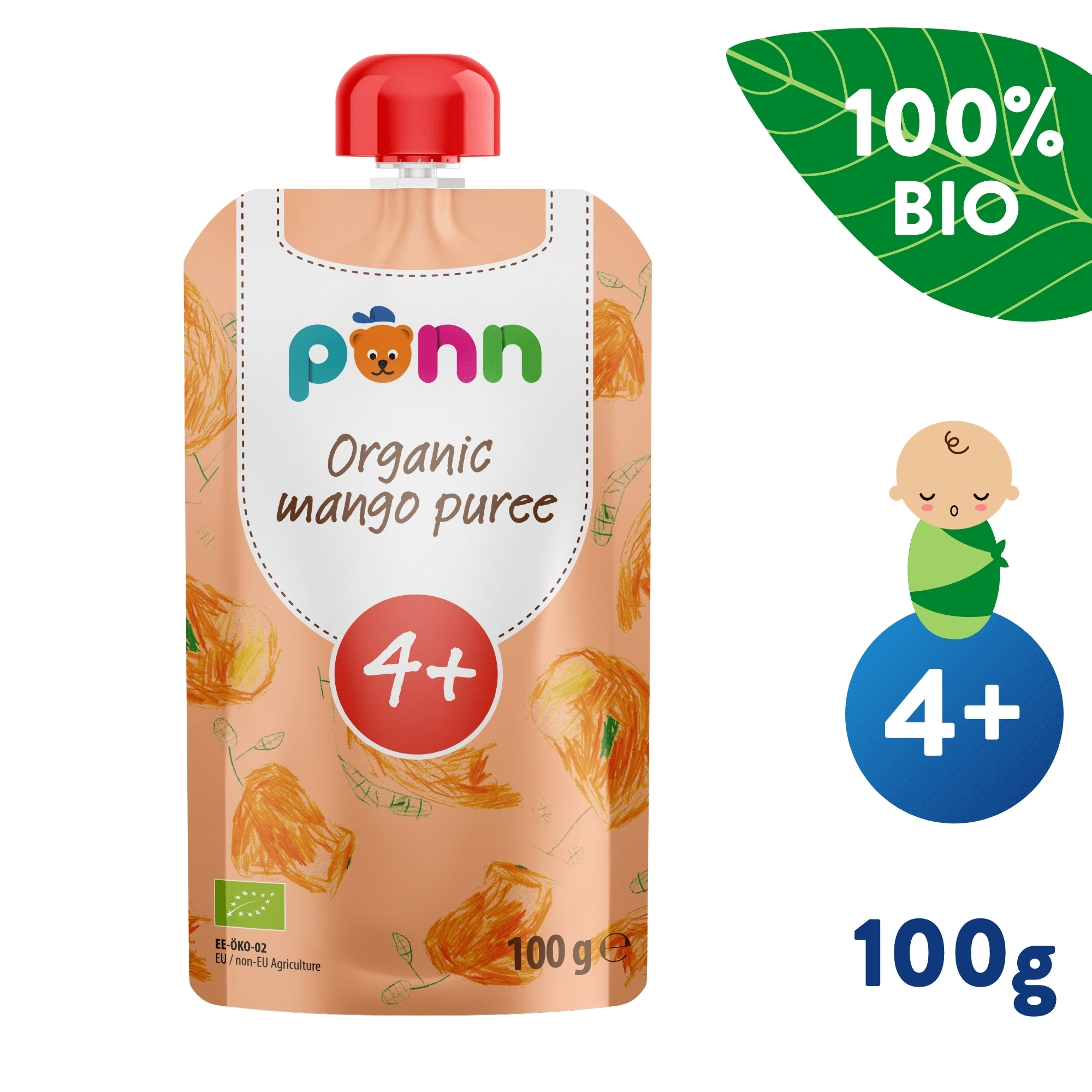 E-shop SALVEST Põnn BIO Mango 100% (100 g)