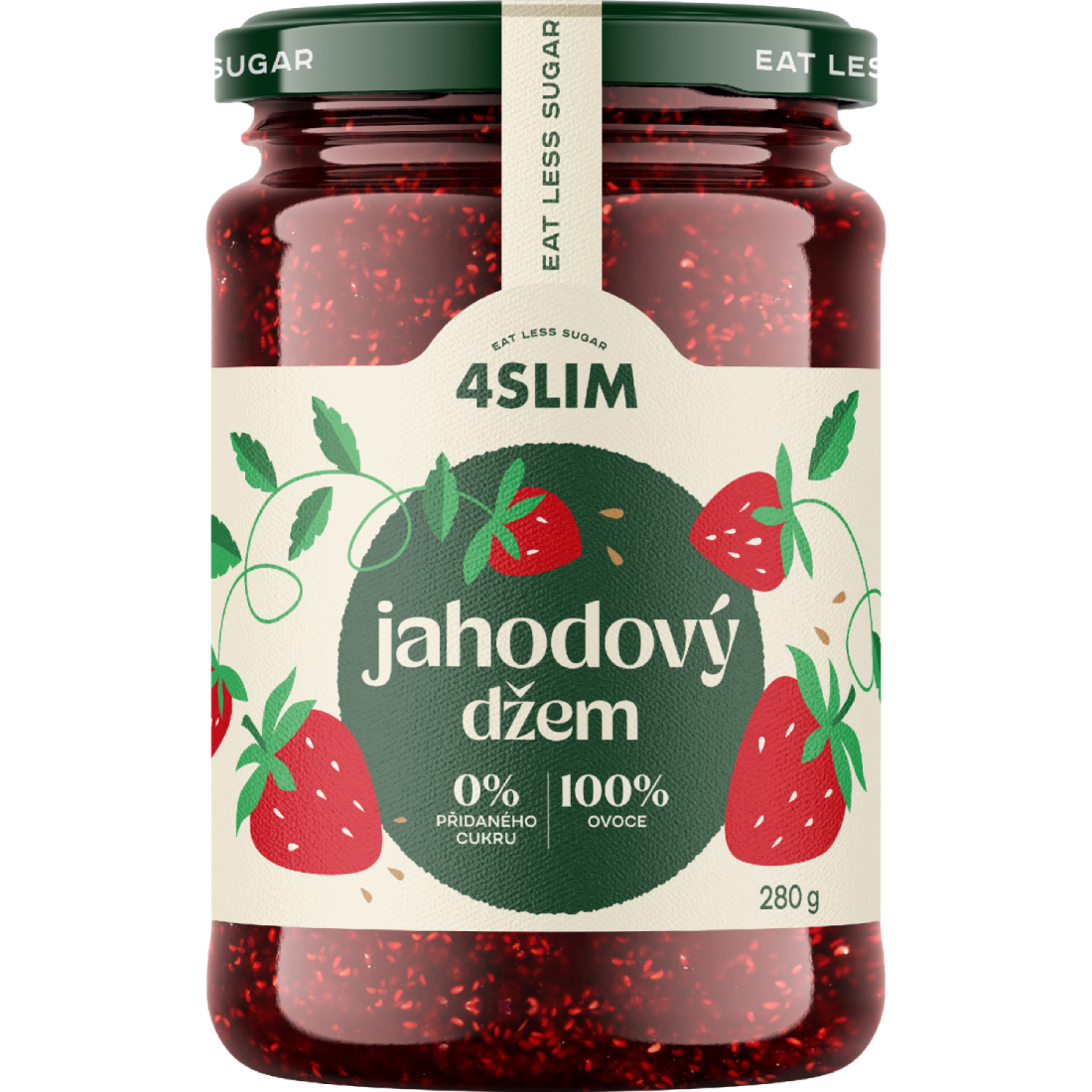 4Slim 100% džem jahodový (280 g)